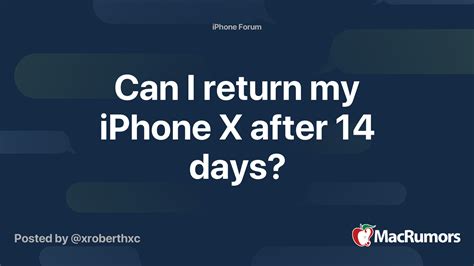 Can I return iPhone after 14 days?