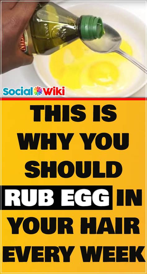 Can I rub egg on my hair?