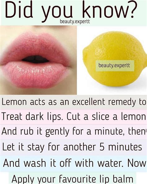 Can I rub lemon on my lips?