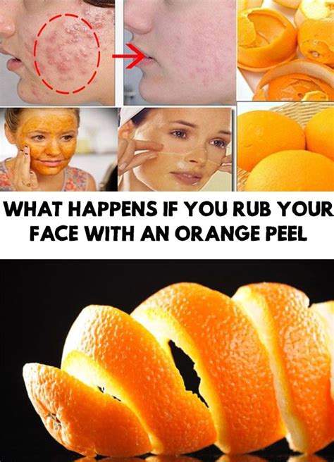 Can I rub orange peel on face?