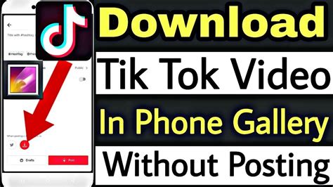 Can I save my TikTok to my phone without posting it?