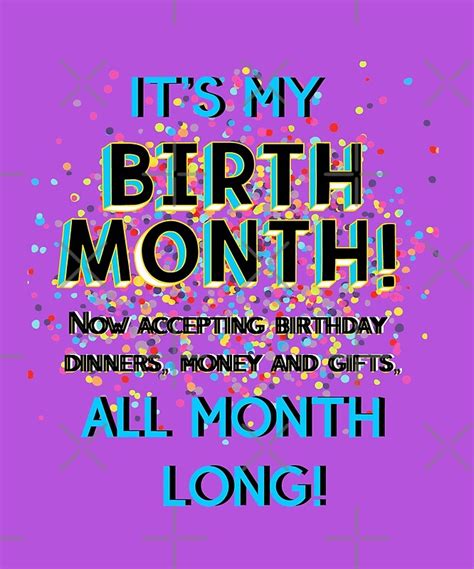 Can I say birthday month?