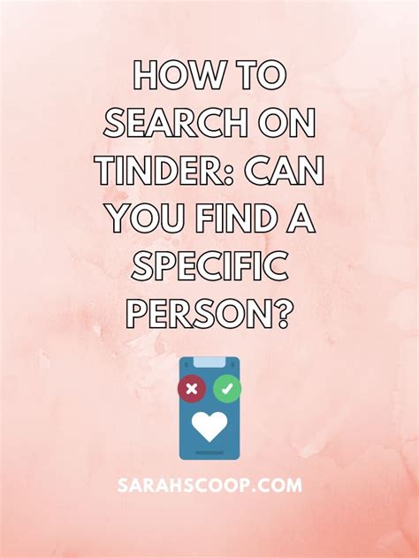 Can I search if someone is on Tinder?