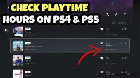 Can I see hours played on PS app?