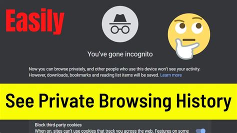 Can I see my child's incognito history?