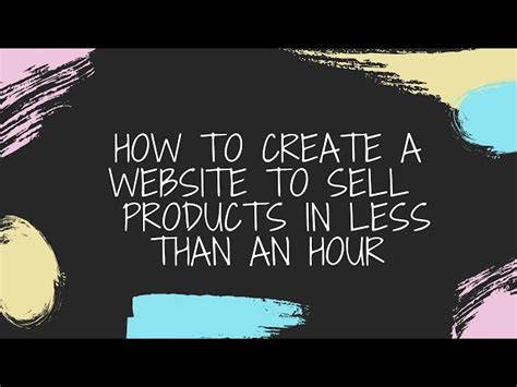 Can I sell my own website?