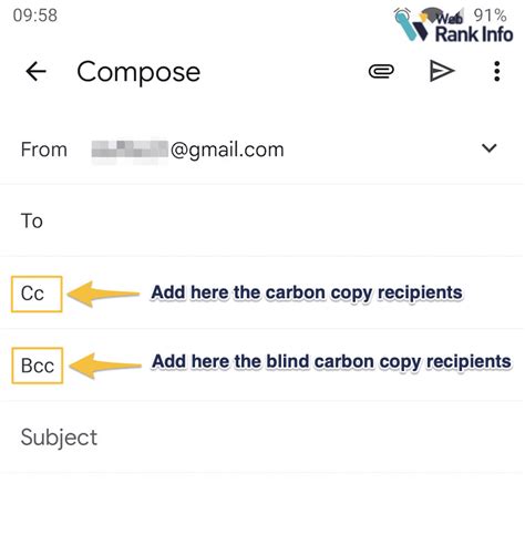 Can I send an email with just CC and BCC?