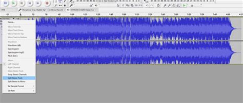 Can I separate 2 voices in Audacity?