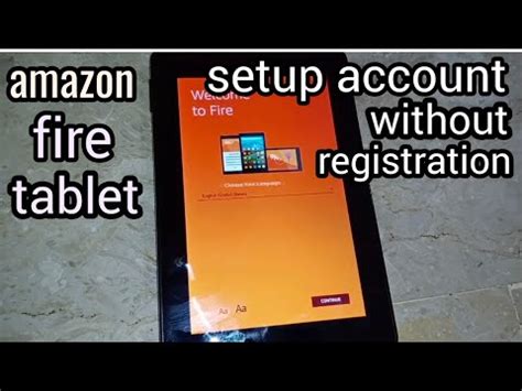 Can I set up a Fire tablet without an Amazon account?