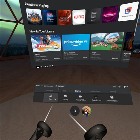 Can I share my Oculus library?