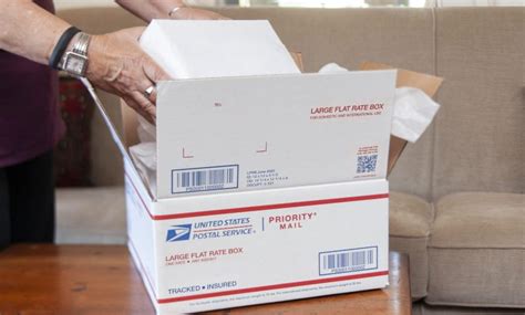 Can I ship a box with stamps?