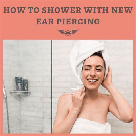 Can I shower after ear piercing?