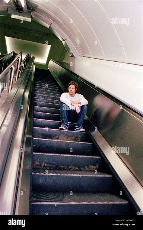 Can I sit on an escalator?