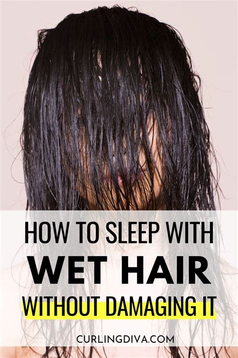 Can I sleep with wet curls?