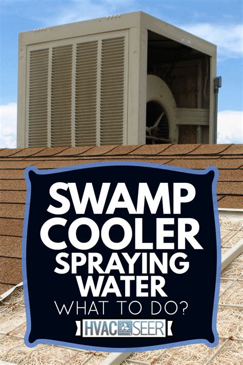 Can I spray my swamp cooler with a hose?