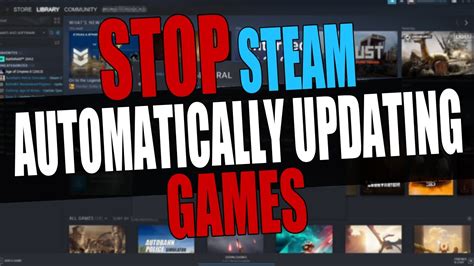 Can I stop Steam from updating games?