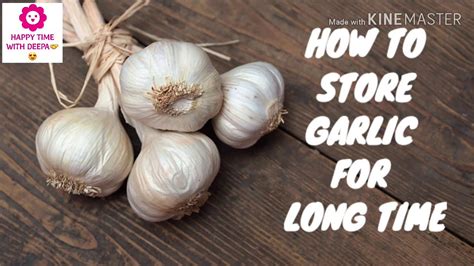 Can I store garlic for a year?