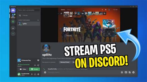 Can I stream PS5 games on discord?