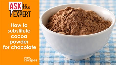 Can I substitute cacao powder for chocolate?