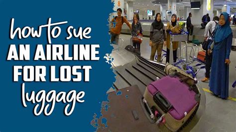 Can I sue airline for lost luggage?