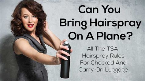 Can I take hairspray on an international flight?