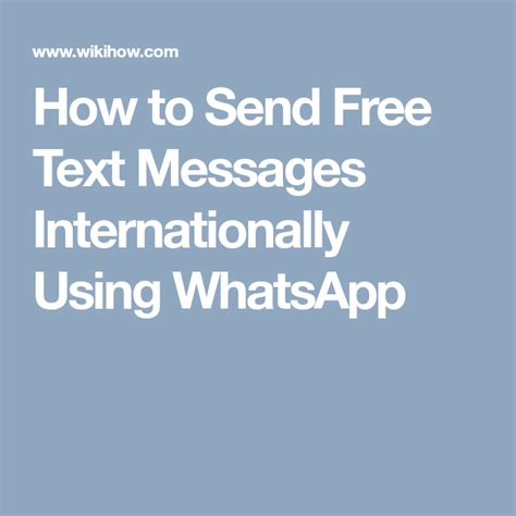 Can I text internationally for free?