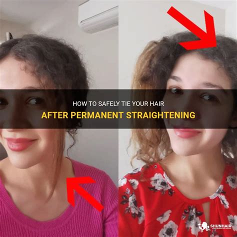 Can I tie my hair after temporary straightening?