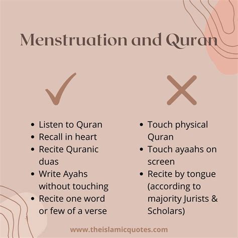 Can I touch Quran during periods?