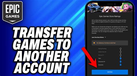 Can I transfer Epic Games to another account?