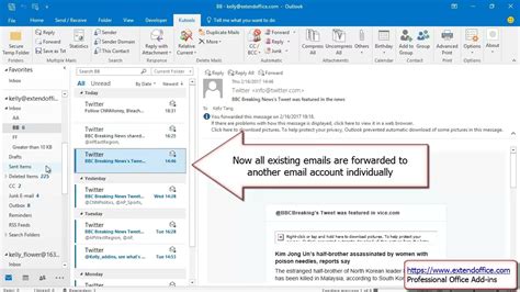 Can I transfer all my emails from one Outlook account to another?
