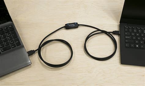 Can I transfer data from one laptop to another using Type C cable?