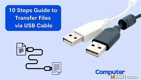 Can I transfer files from one laptop to another using a USB cable?