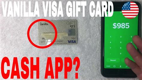 Can I transfer money from a vanilla gift card to cash App?