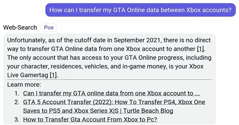 Can I transfer my GTA account from Xbox to PS4?