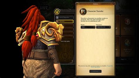Can I transfer my WoW character to another account?
