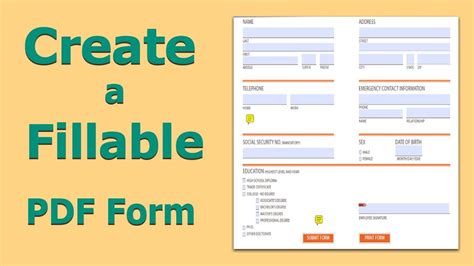 Can I turn a PDF into a fillable form?