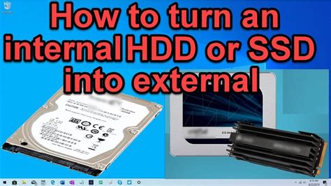 Can I turn an internal SSD into external?