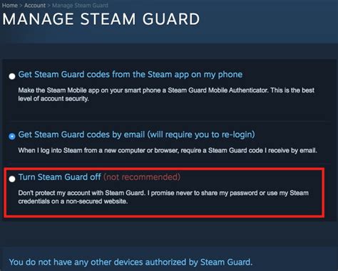 Can I turn my Steam Guard off?