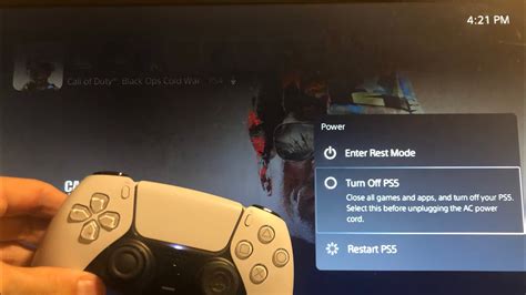 Can I turn off PS5 from app?