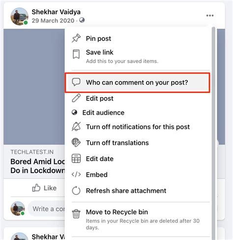 Can I turn off comments on a public post?