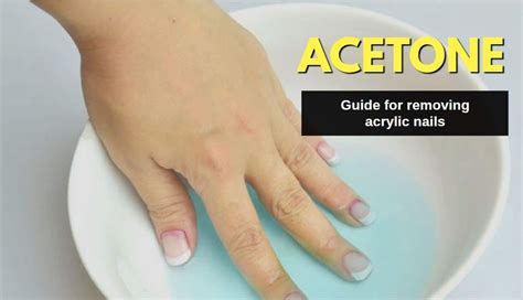 Can I use 100% acetone to remove acrylic nails?
