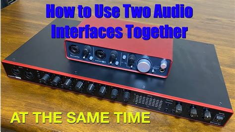 Can I use 2 audio interfaces at the same time?