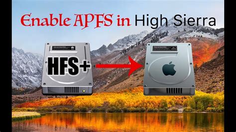 Can I use APFS for High Sierra?