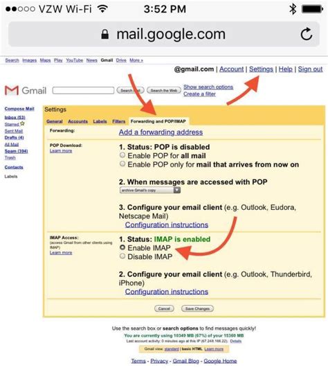 Can I use IMAP in Gmail?