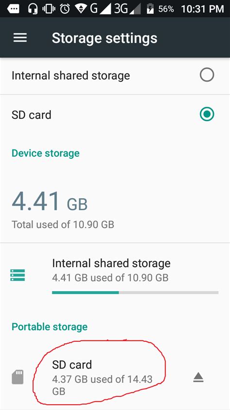 Can I use SD card to default storage Android?