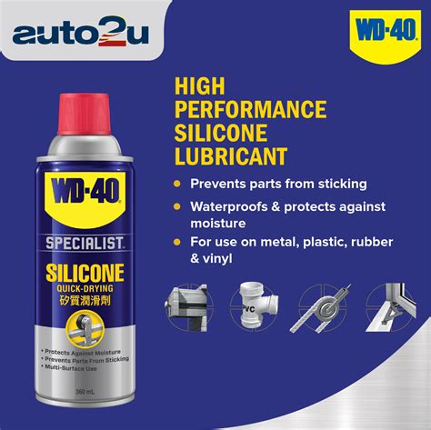 Can I use WD 40 silicone on plastic?