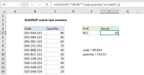 Can I use Xlookup with text?