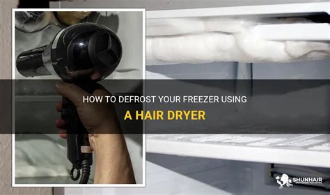 Can I use a hair dryer to defrost my freezer?