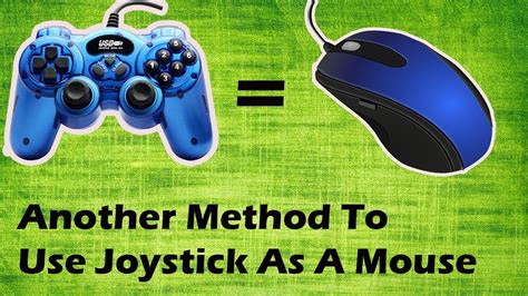 Can I use a joystick as a mouse?