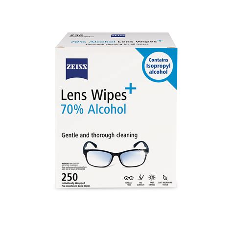 Can I use alcohol wipes on lens?